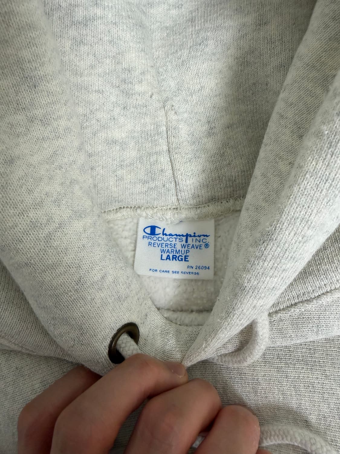 챔피온 리버스위브 블루택 후드 상품이미지2