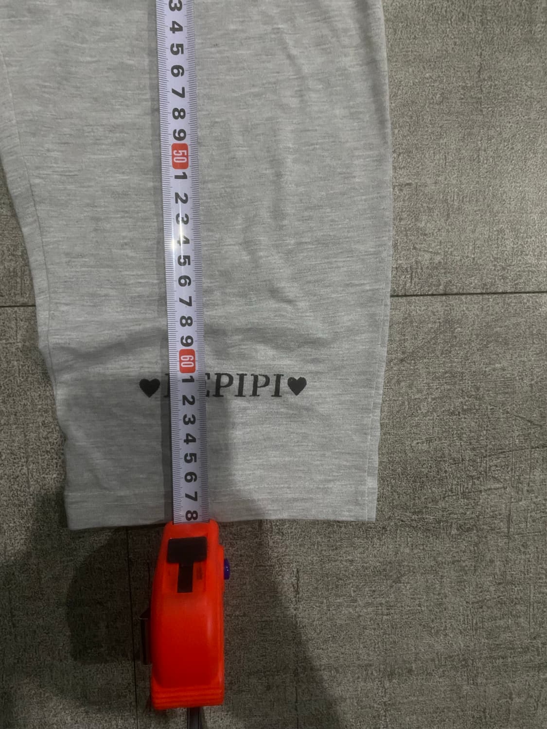 일본빈티지 Repipi 하구미모리걸 핀터깔y2k 레깅스하프팬츠 그레이 상품이미지3