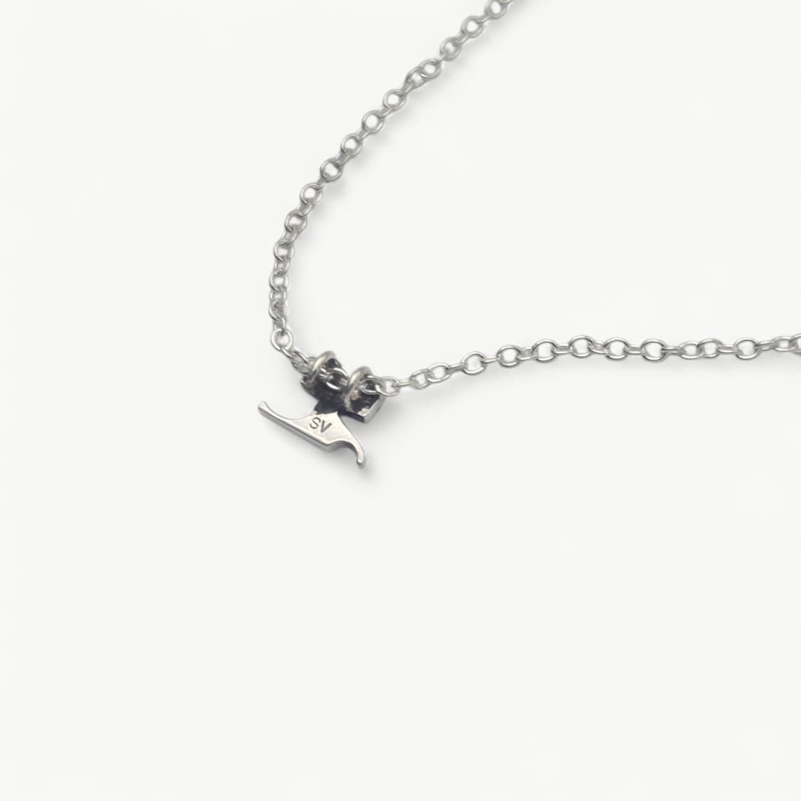 꾸레쥬 로고 업사이클링 실버 목걸이 상품이미지7