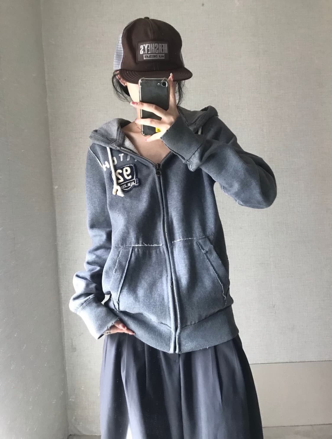 아베크롬비 그레이 후드집업 상품이미지1