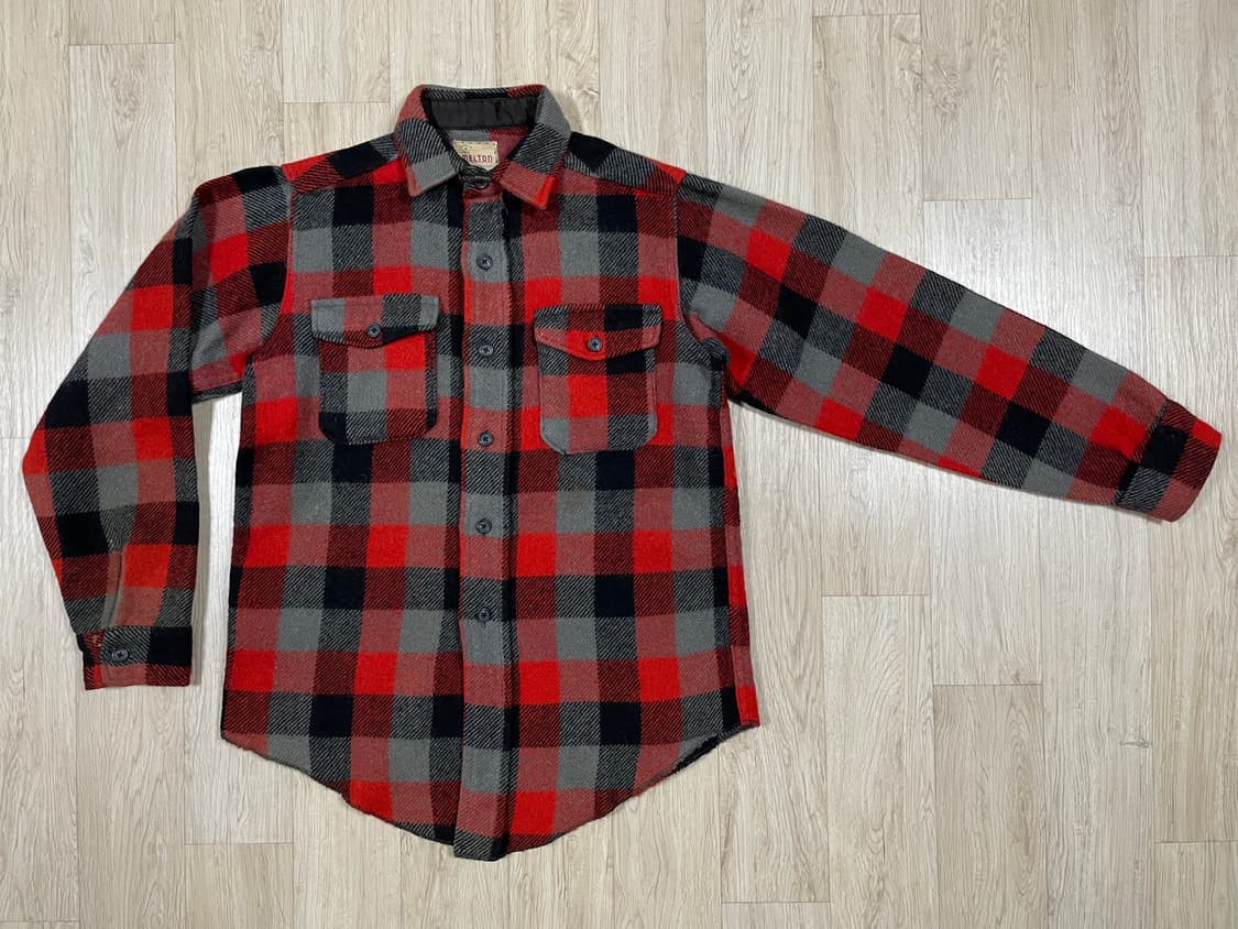 95) 50's Melton 체크 울셔츠(미국제)RRL&LVC&폴로 상품이미지1