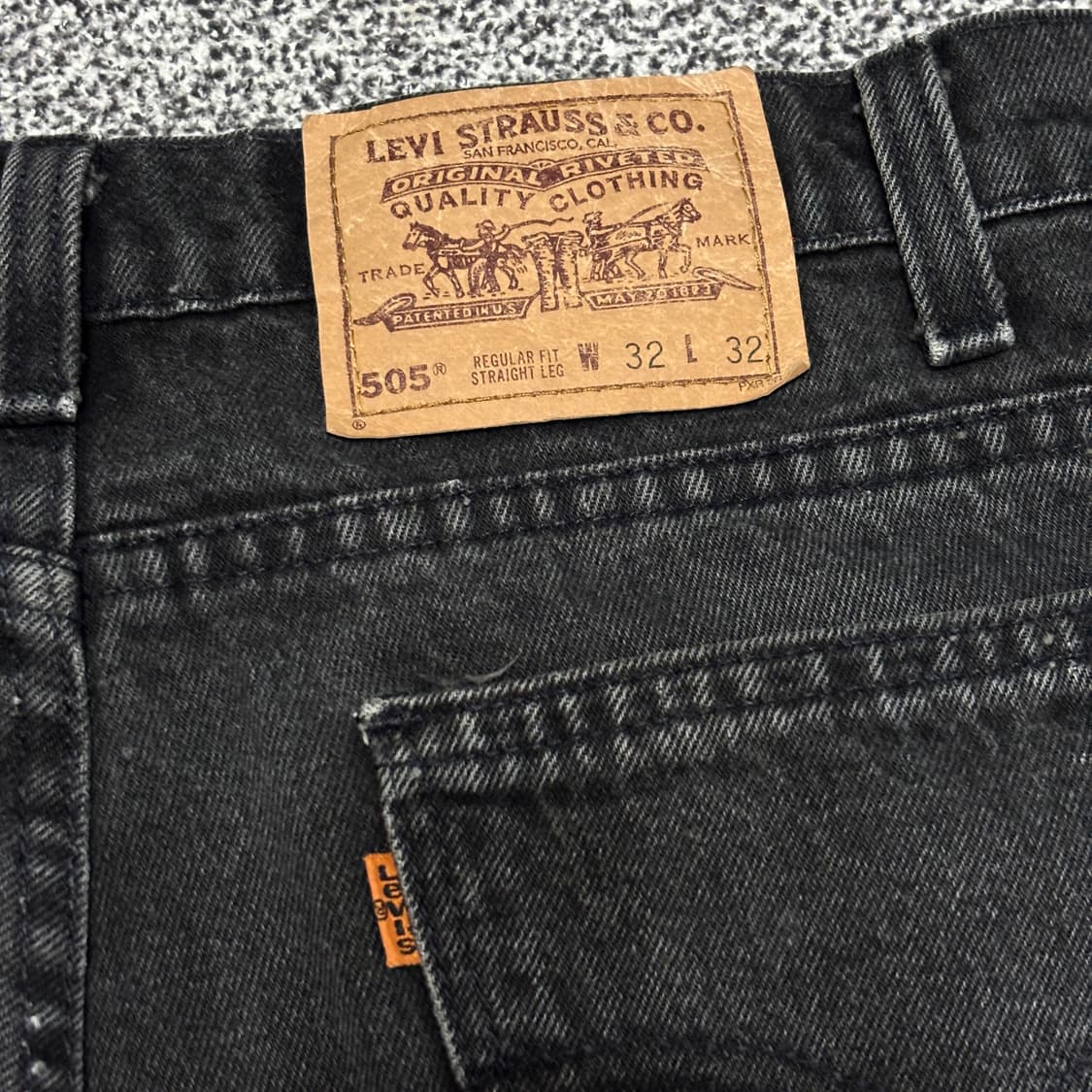 90s 빈티지 리바이스 505 블랙 허리40cm 상품이미지6