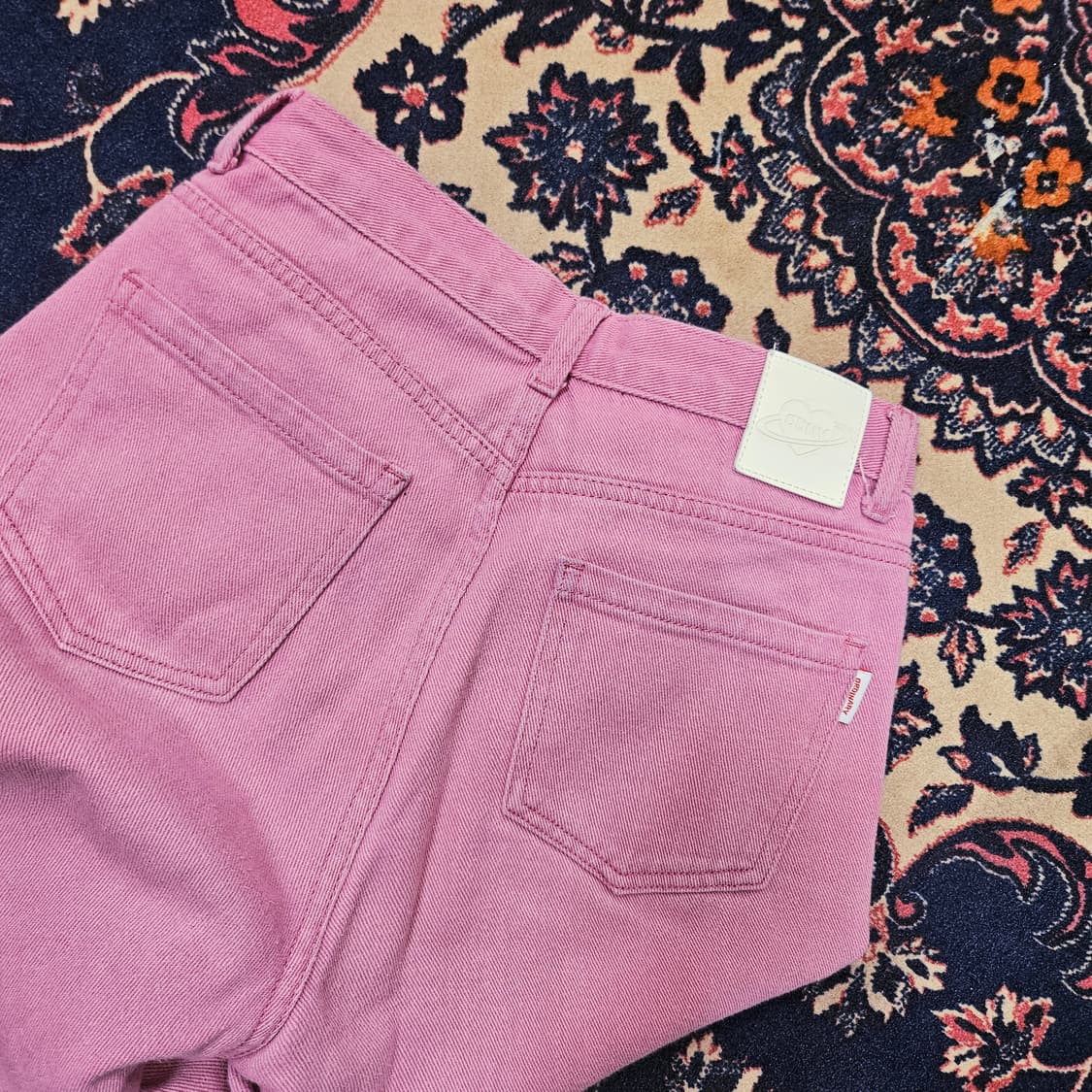 오디너리홀리데이 핑크 데님 팬츠  상품이미지2