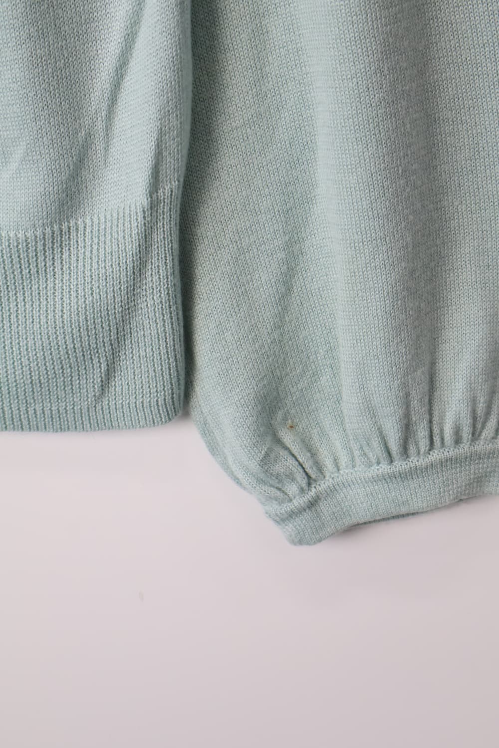 Jpn Mint Green VNeck Balloon Sleeve Knit 상품이미지7