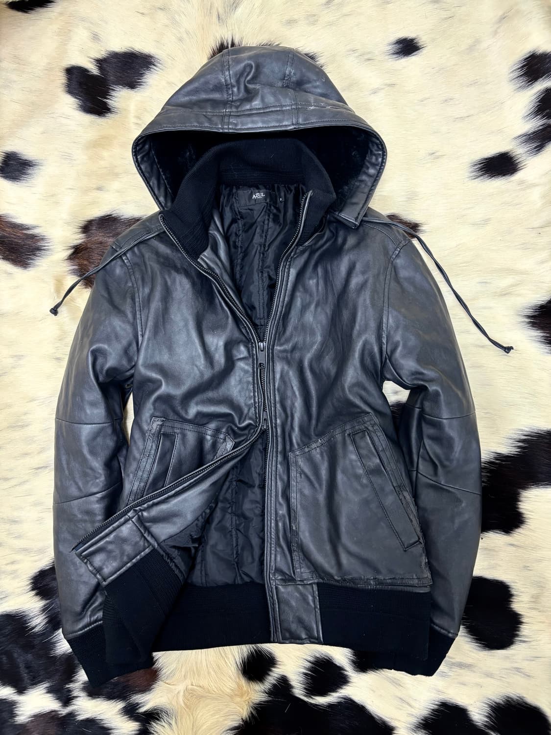 [Opium Moussy]Black Hoodie Padded 2-way  상품이미지3