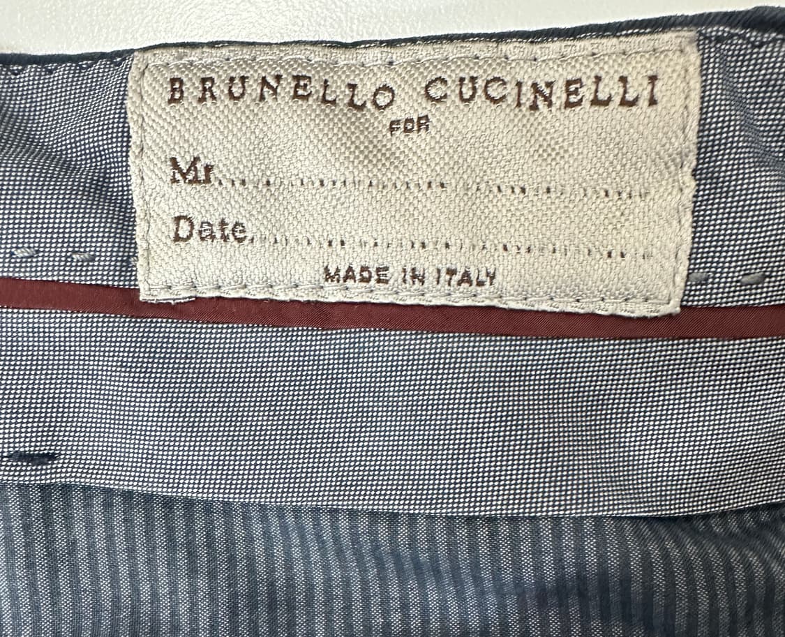 브루넬로 쿠치넬리 네이비 치노 팬츠 상품이미지3