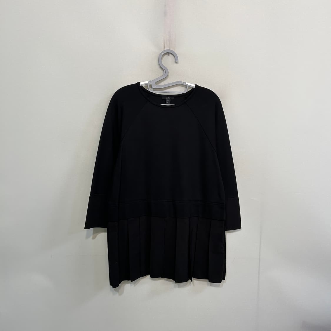 코스 밑단 플리츠주름 롱티셔츠 블라우스 55정도 상품이미지1