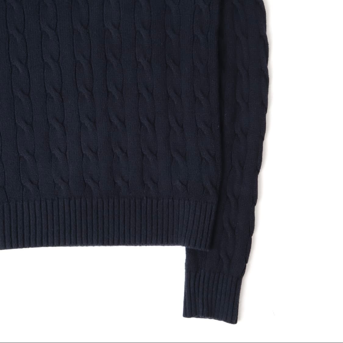 폴로 랄프로렌 네이비 레드포니 코튼 케이블 니트 스웨터 상품이미지4
