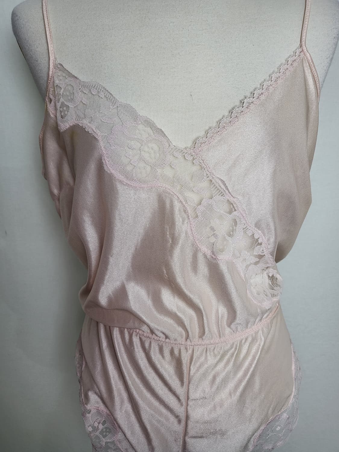 빈티지 레이스 핑크 슬립 바디슈트 상품이미지5