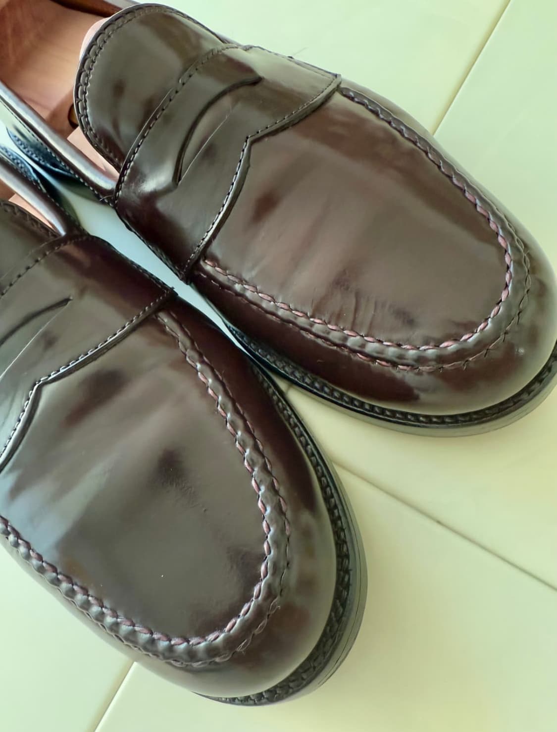 알든 986 버건디 코도반 페니로퍼 8.5e(270) 상품이미지6