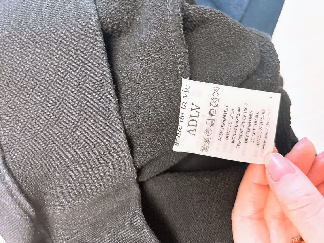 아크메드라비 블랙 후드티 1사이즈 상품이미지6