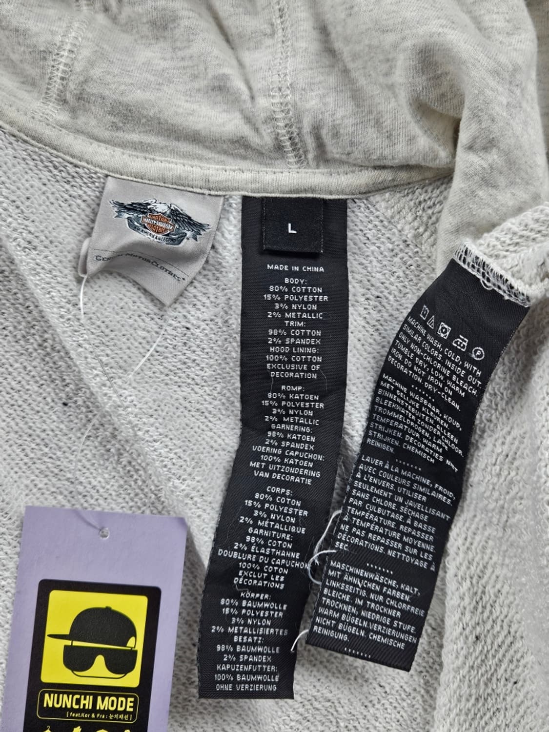 할리데이비슨 글리터 에슬레틱 후드 집업 ( L ) / 10930 상품이미지9