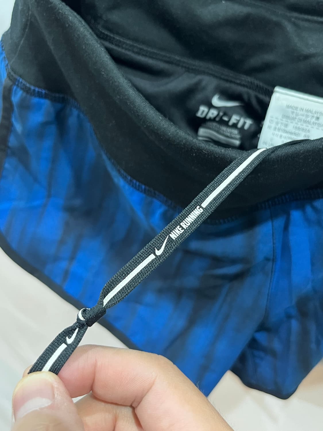 나이키 러닝 드라이핏 쇼츠 프린티드 블루 S 상품이미지4