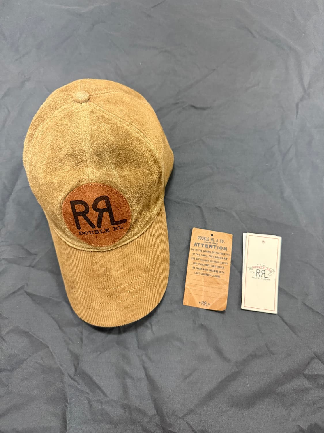 RRL 러프아웃 스웨이드 볼캡 상품이미지1
