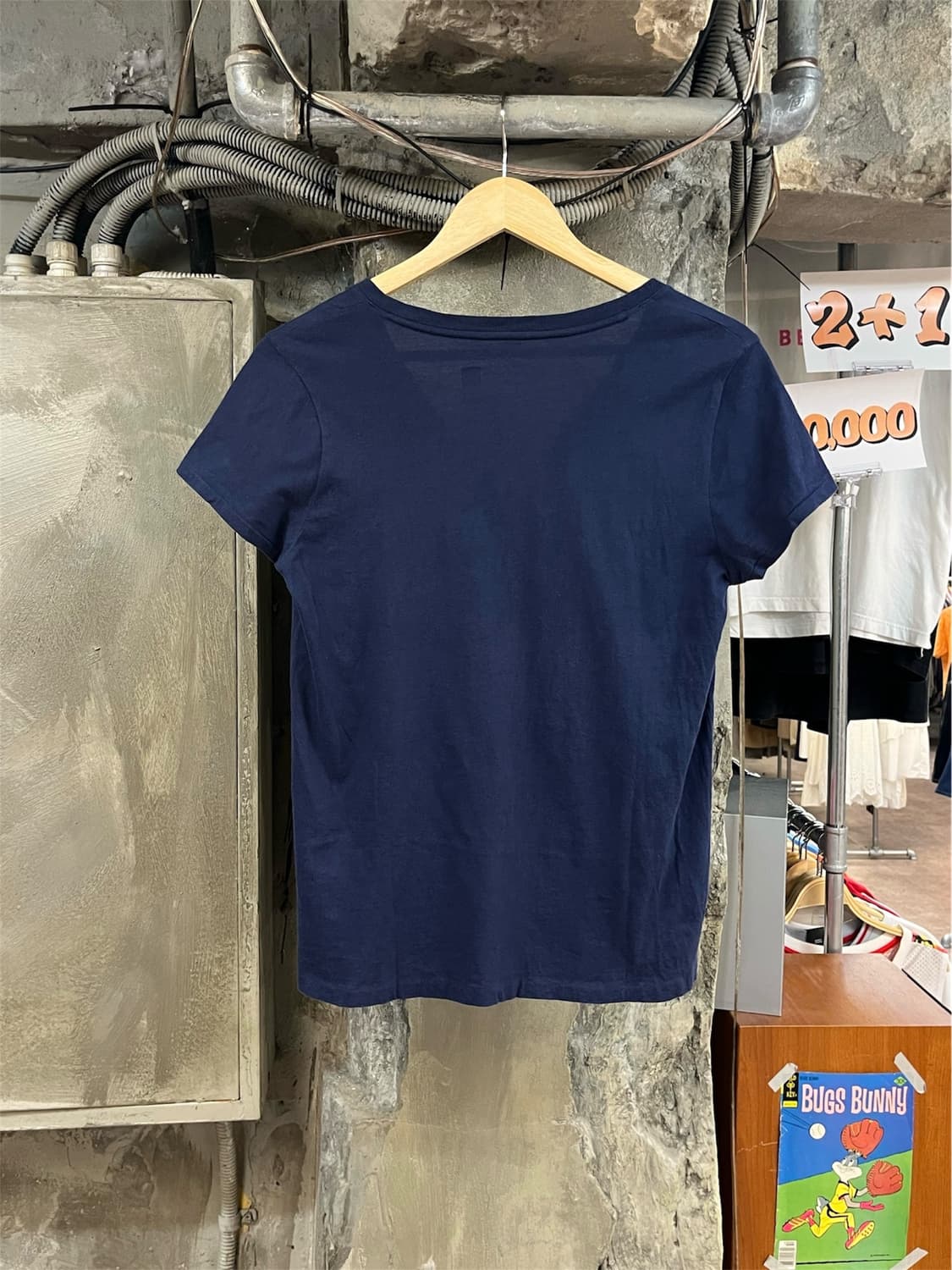 폴로 랄프로렌 브이넥 반팔티 네이비 M  #csz3912 상품이미지2