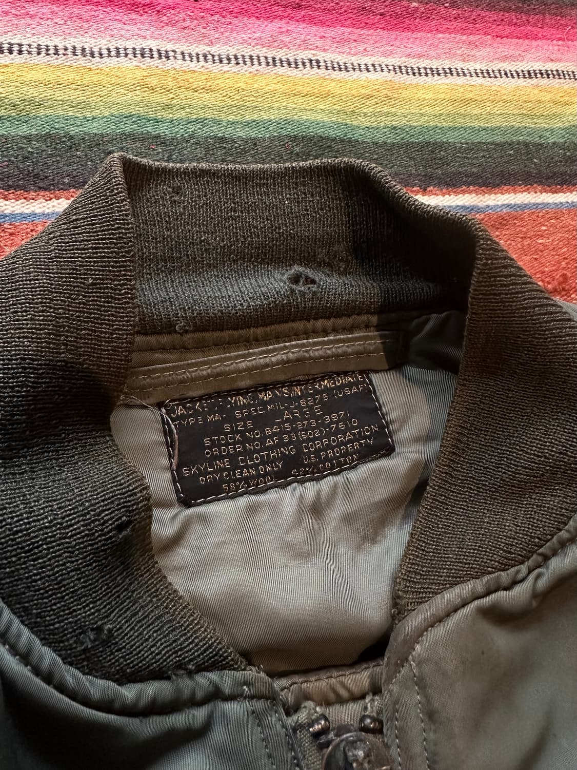 50s USA 스카이라인 8279 MA-1 봄버 자켓 상품이미지5