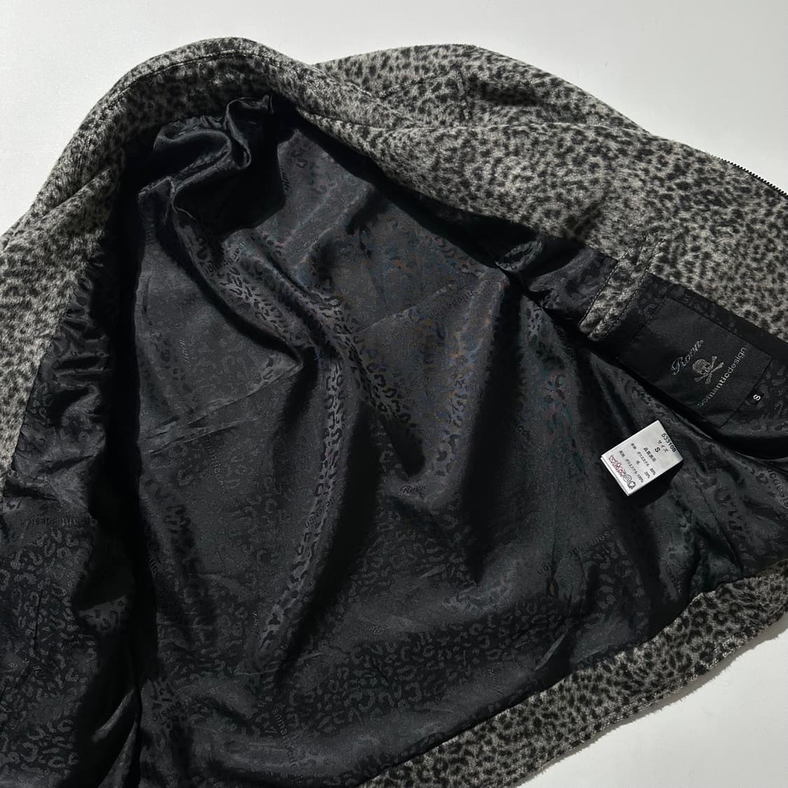 로엔 x 세만틱디자인 레오파드 라이더 자켓 상품이미지7