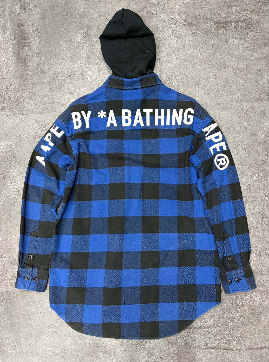 Aape by a bathing ape hood check shirt 상품이미지1