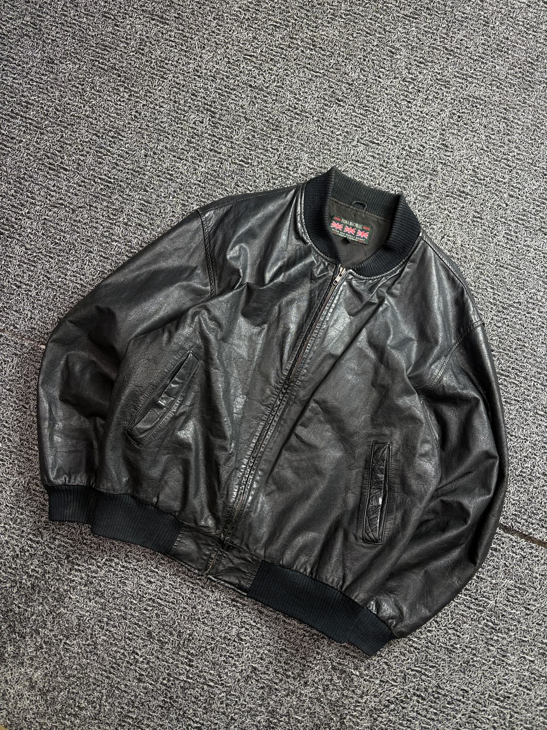 90s 빈티지 아카이브 소가죽 봄버 레더 자켓 2354 상품이미지1
