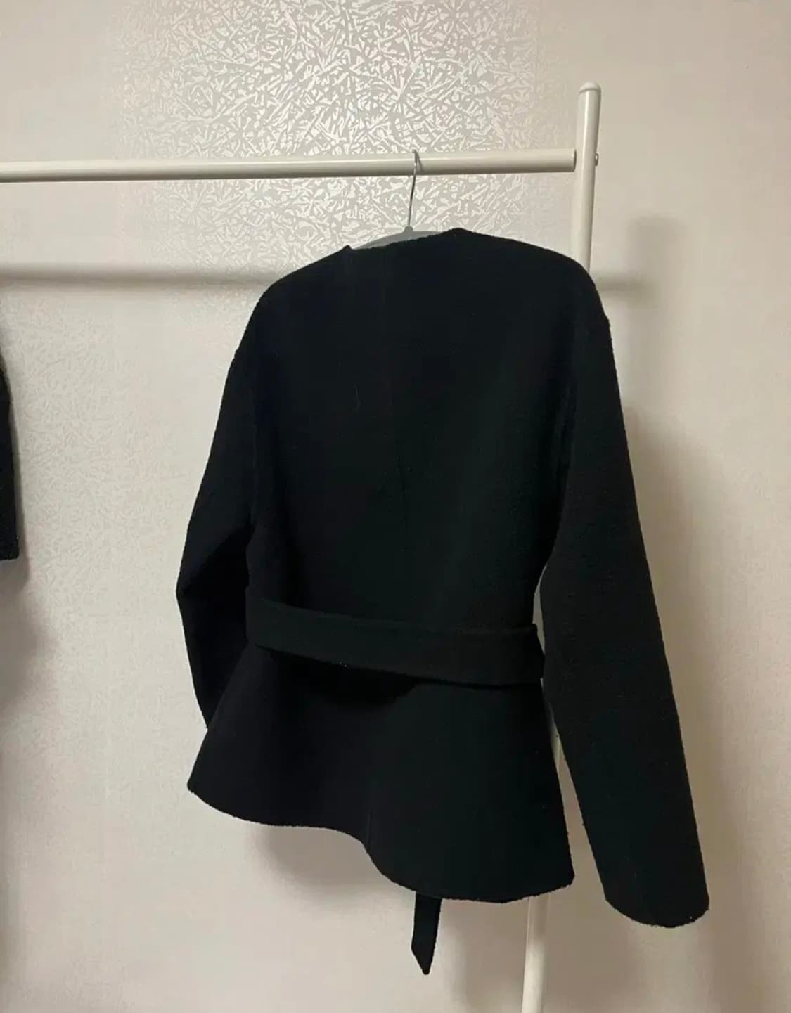 Maje 마쥬 블랙 울 벨티드 자켓 36사이즈 상품이미지3