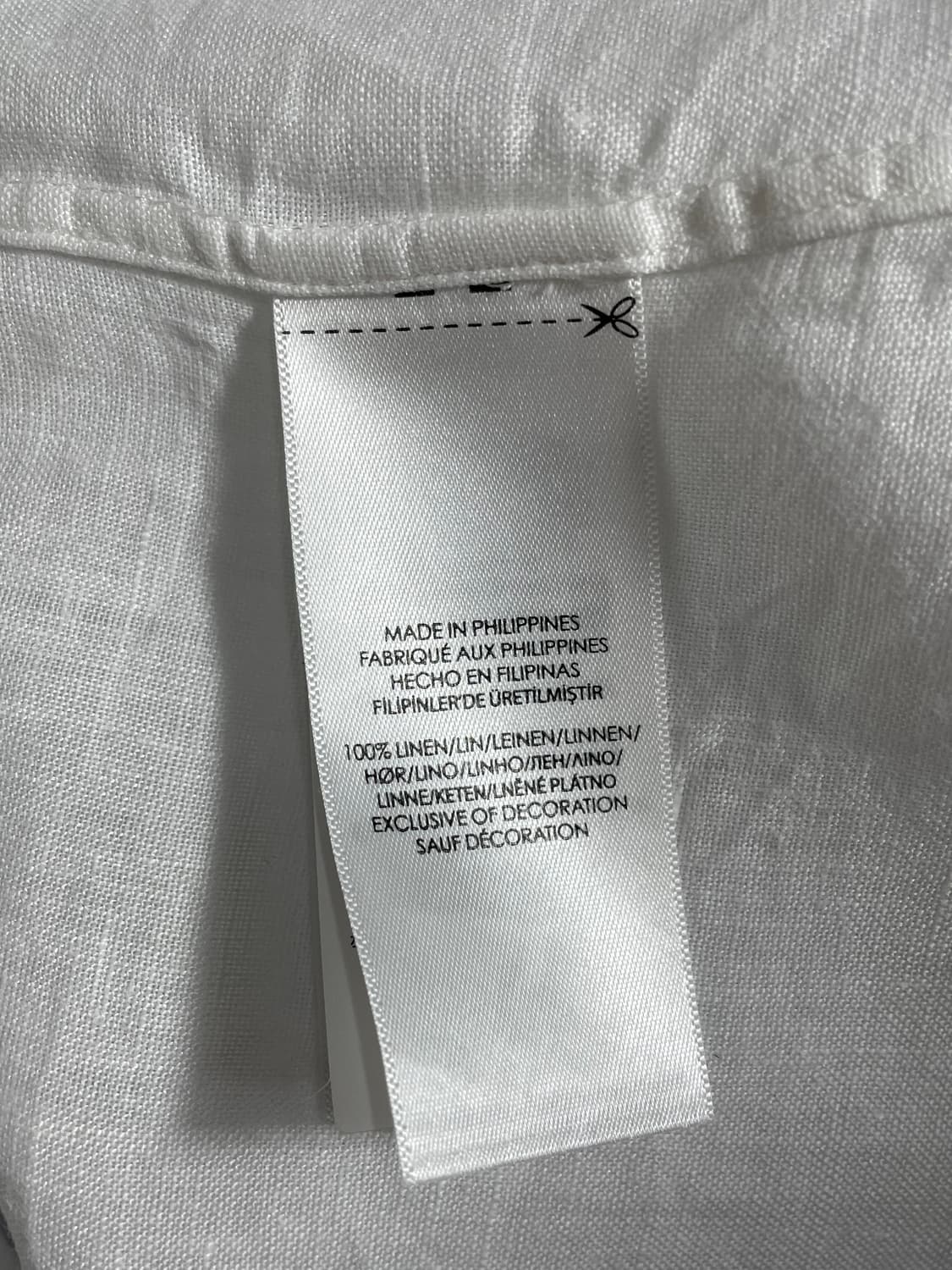 폴로 랄프로렌 화이트 린넨 셔츠 상품이미지4