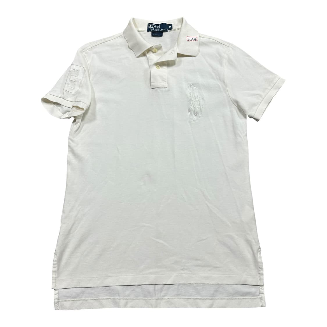✨ (바배) 폴로 랄프로렌 화이트 빅포니 카라 반팔티 상품이미지2