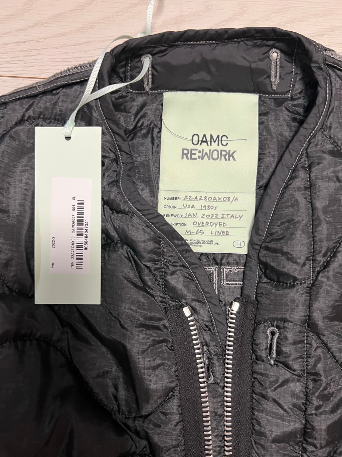 OAMC 퀄팅 자켓 상품이미지2