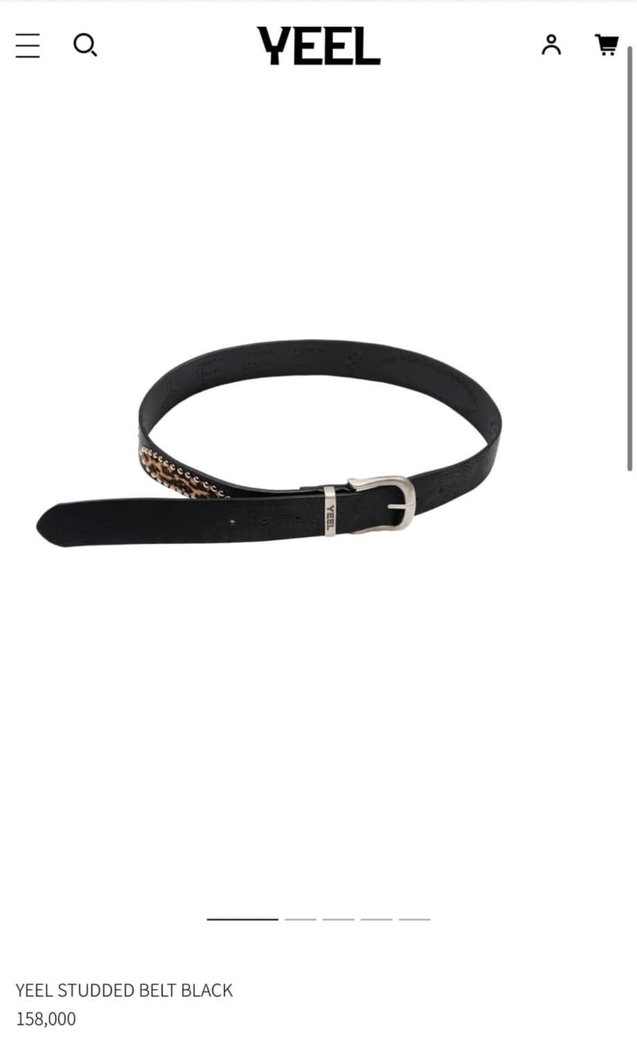 YEEL 레오파드 벨트 상품이미지3