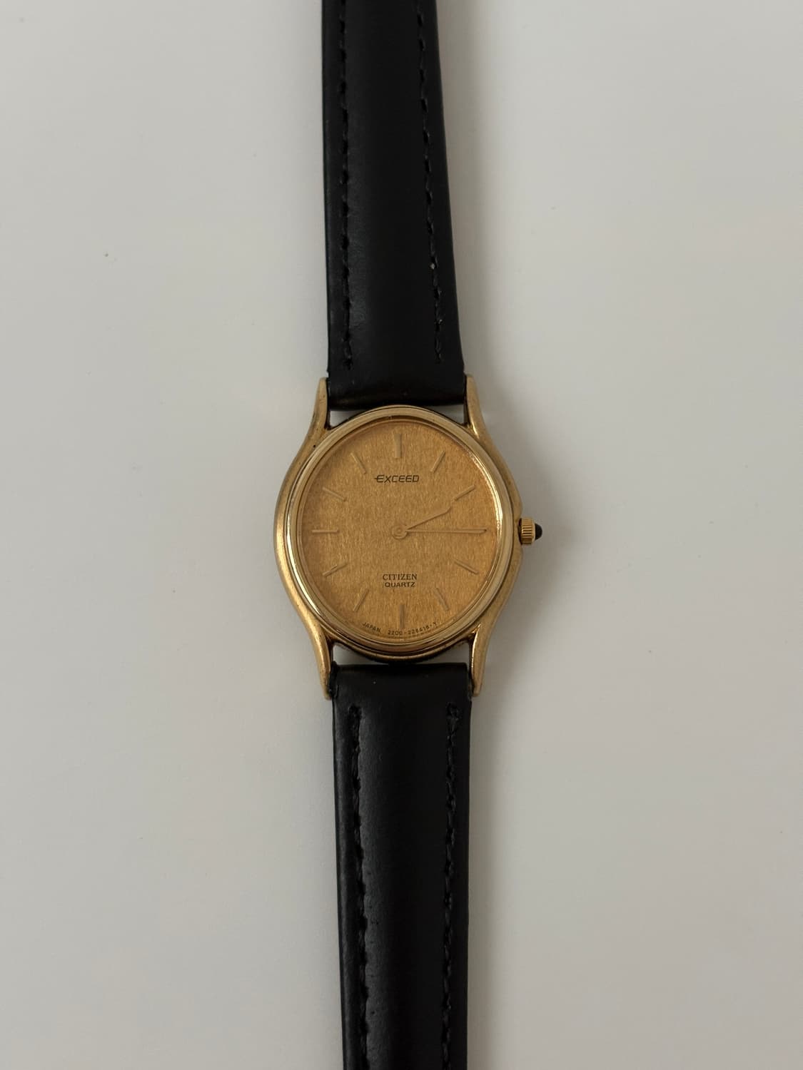 80s Exceed gold oval Ladies Quartz 상품이미지3