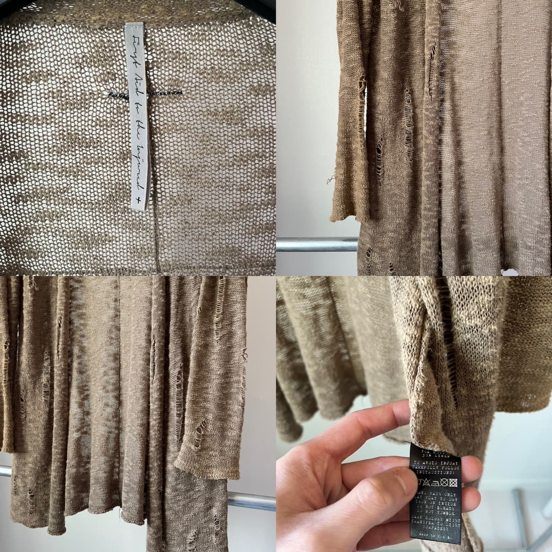 FIRST AID TO THE INJURED LINEN CARDIGAN 상품이미지10