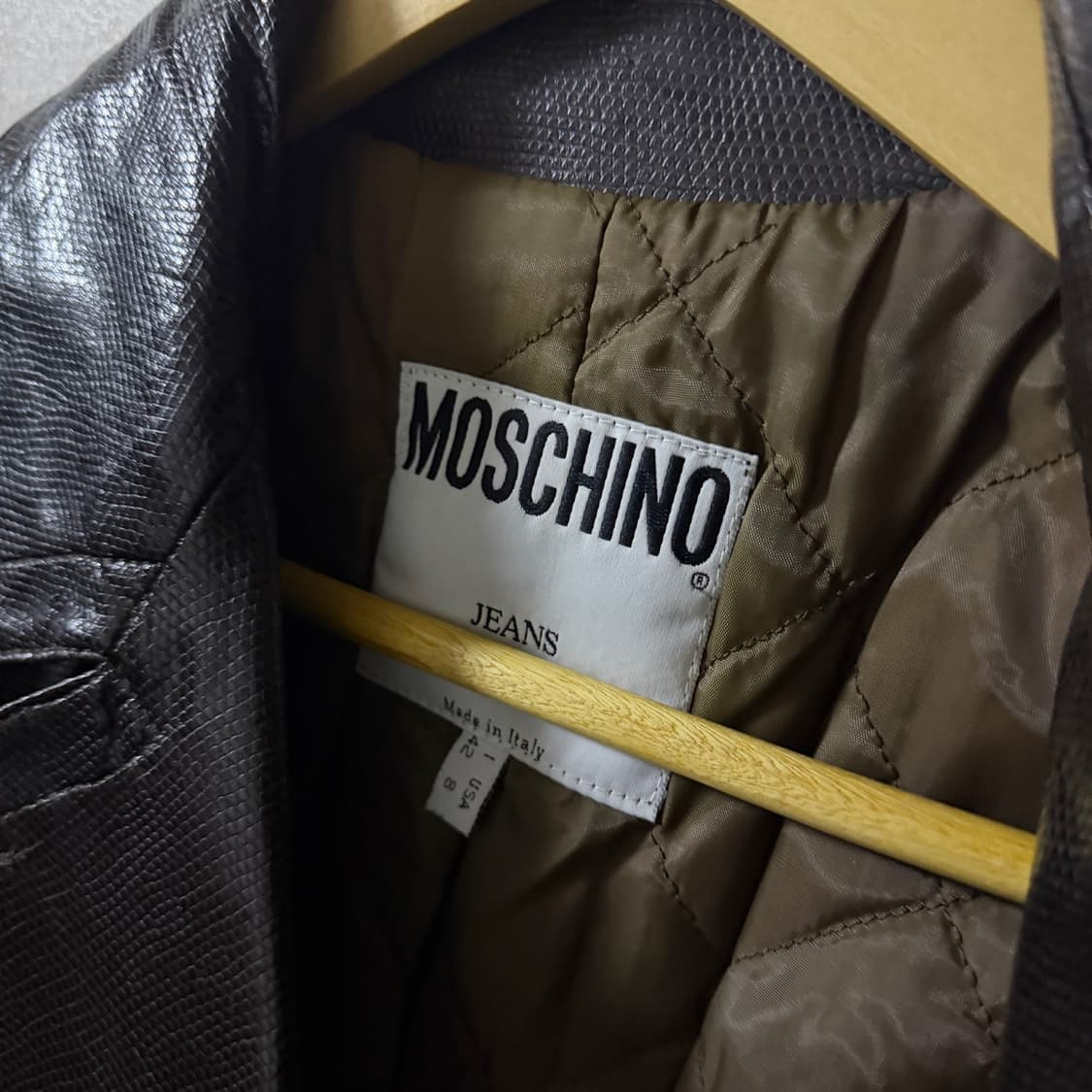 모스키노 여성 가죽느낌 폴리 트렌치 코트 (44정도) 상품이미지7