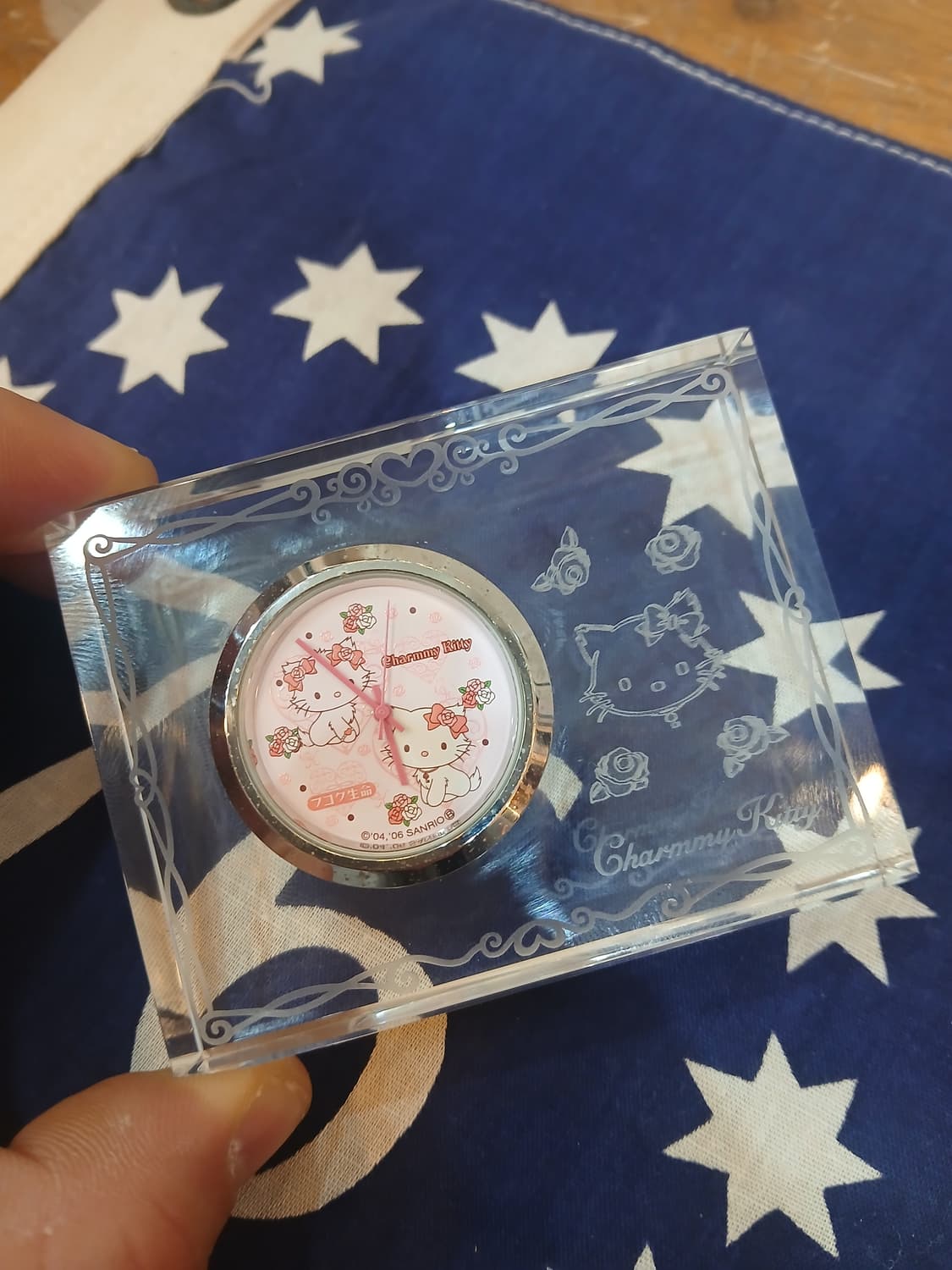 06년 고전 산리오 챠미키티 탁상시계 상품이미지1