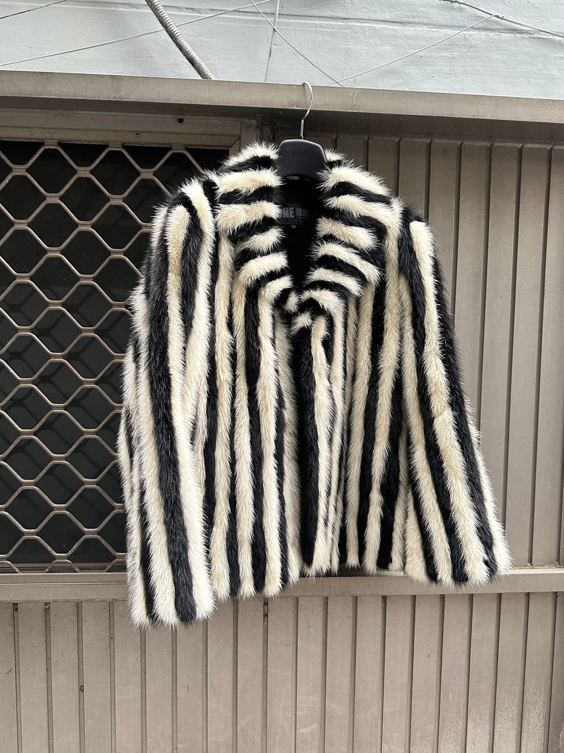Mink lambs leather point fur jacket 상품이미지1