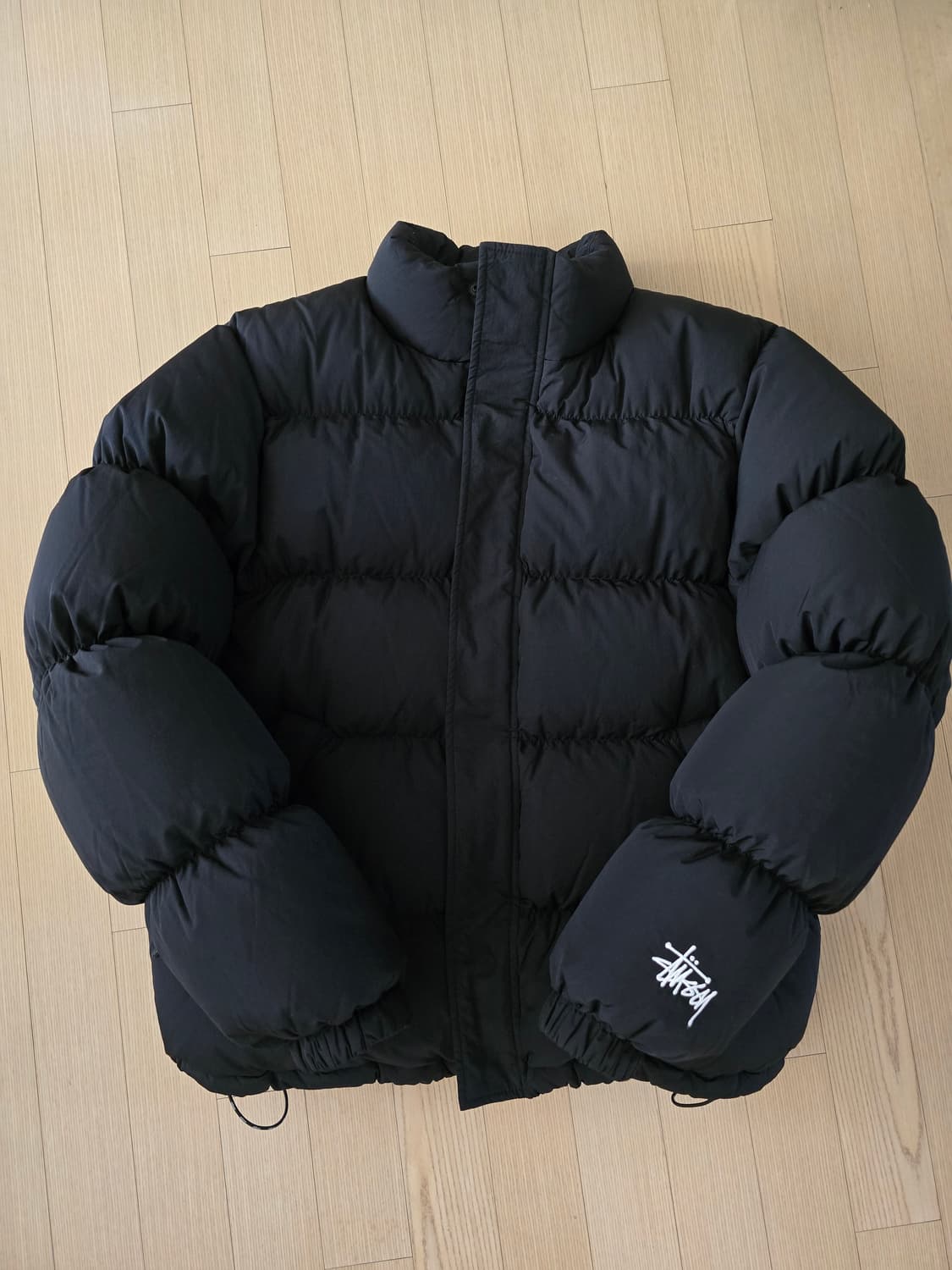 스투시 립스탑 다운 퍼퍼 자켓 블랙 22FW 상품이미지2