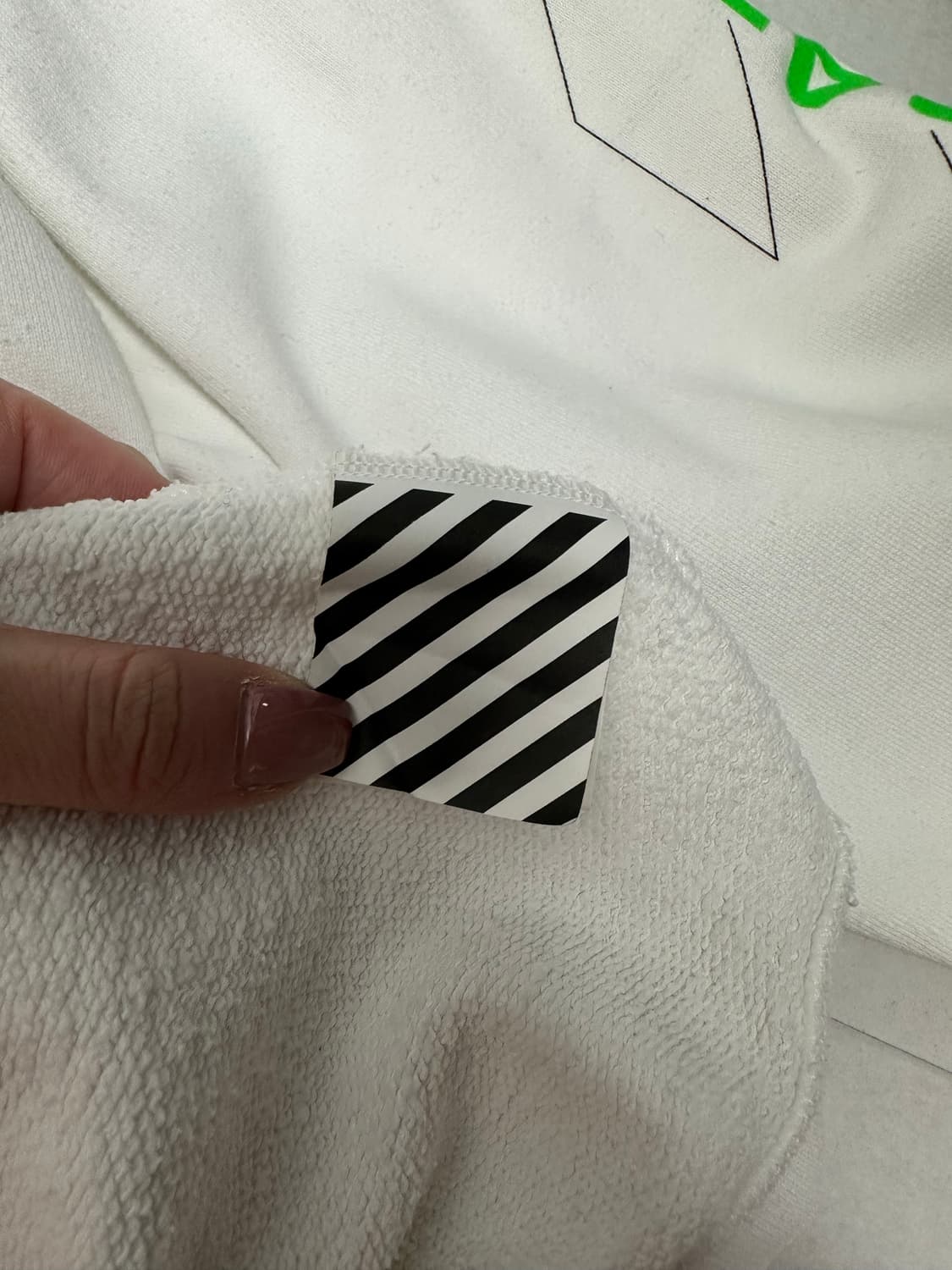 [네고 가능] XL 오프화이트 아치셰이프 후드티 화이트 상품이미지4