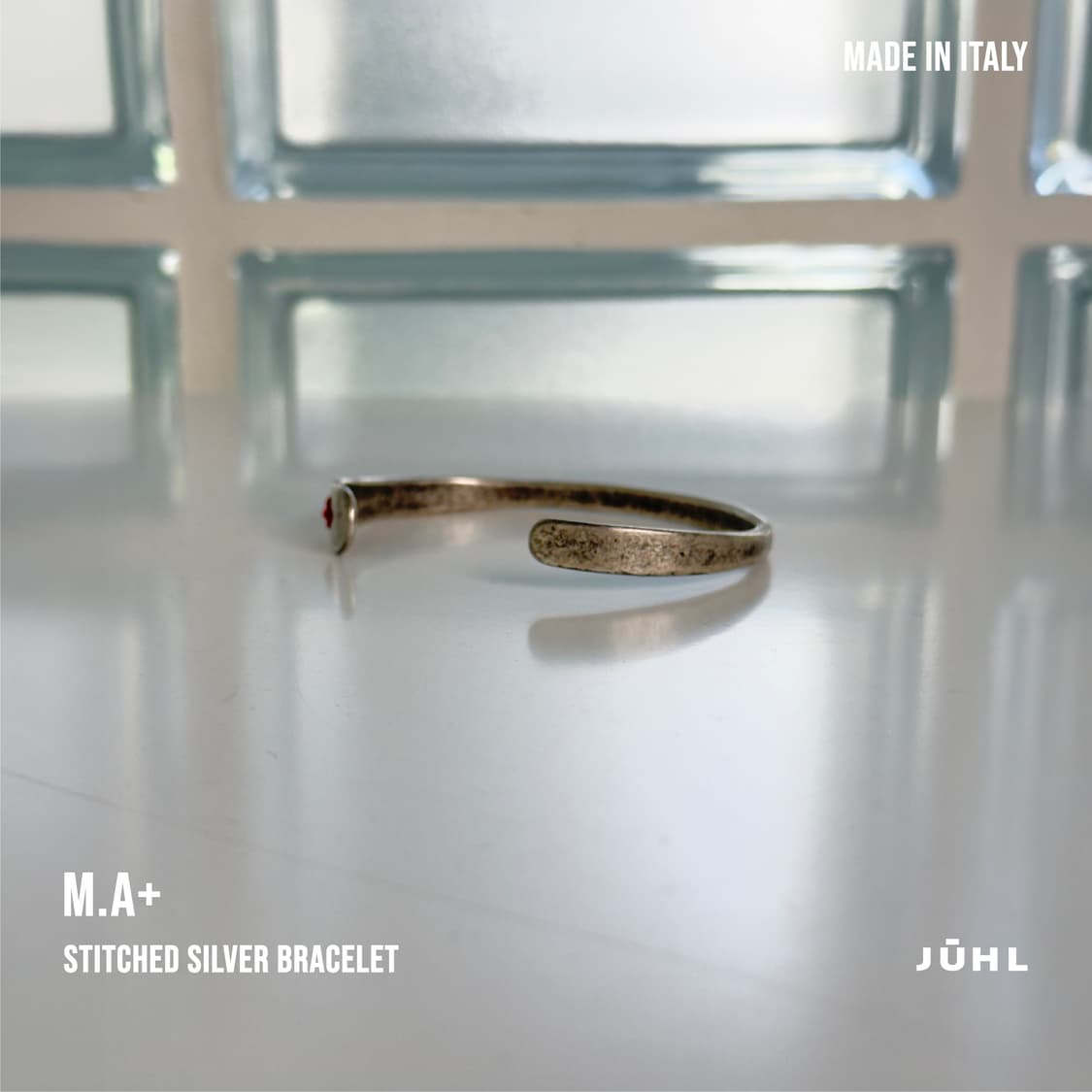 M.A+ Stitched Silver Bracelet 상품이미지2