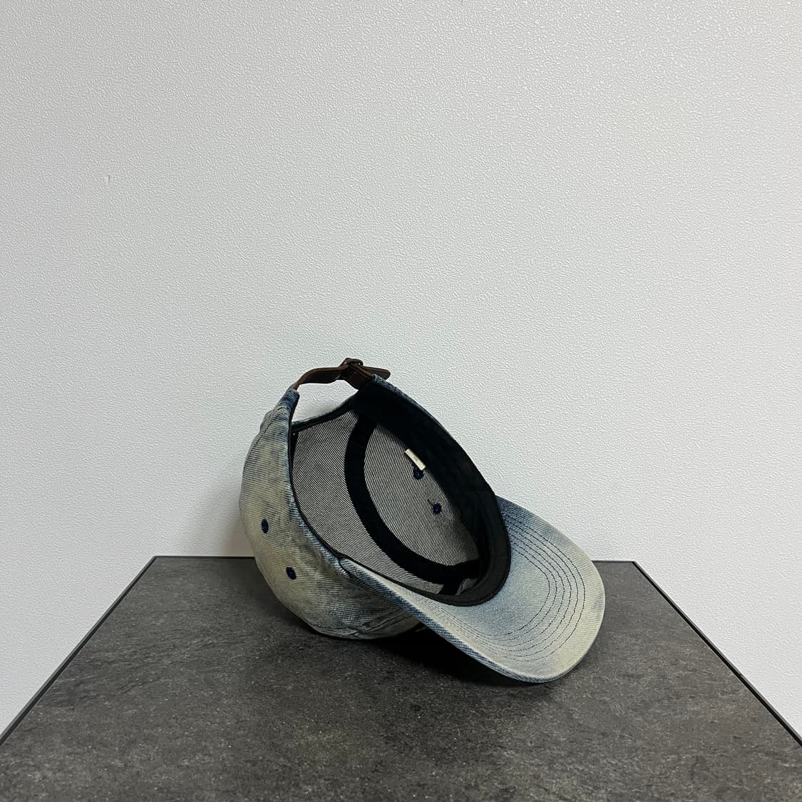 슈프림 24SS 워시드 더티 데님 박스로고 캠프캡 모자 상품이미지7