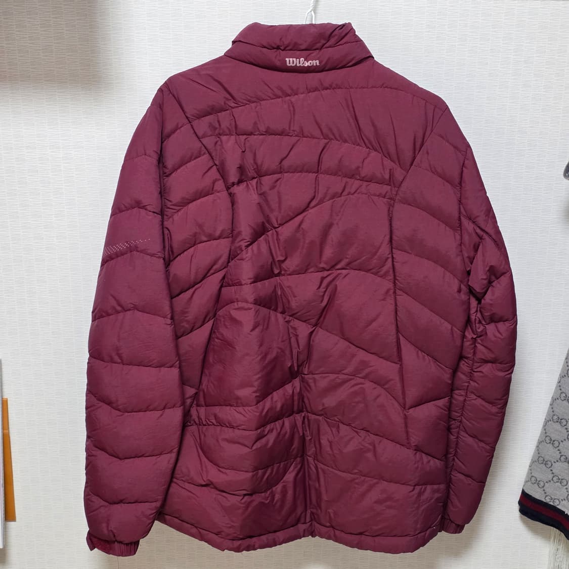 wilson 윌슨 버건디 여성 오리털 패딩점퍼 상품이미지2