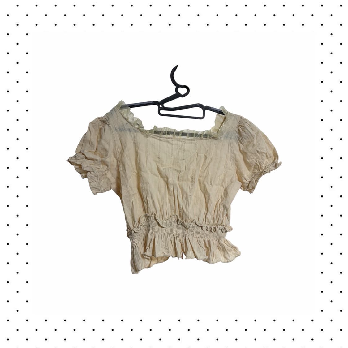 오프숄더 리본 블라우스 상품이미지2