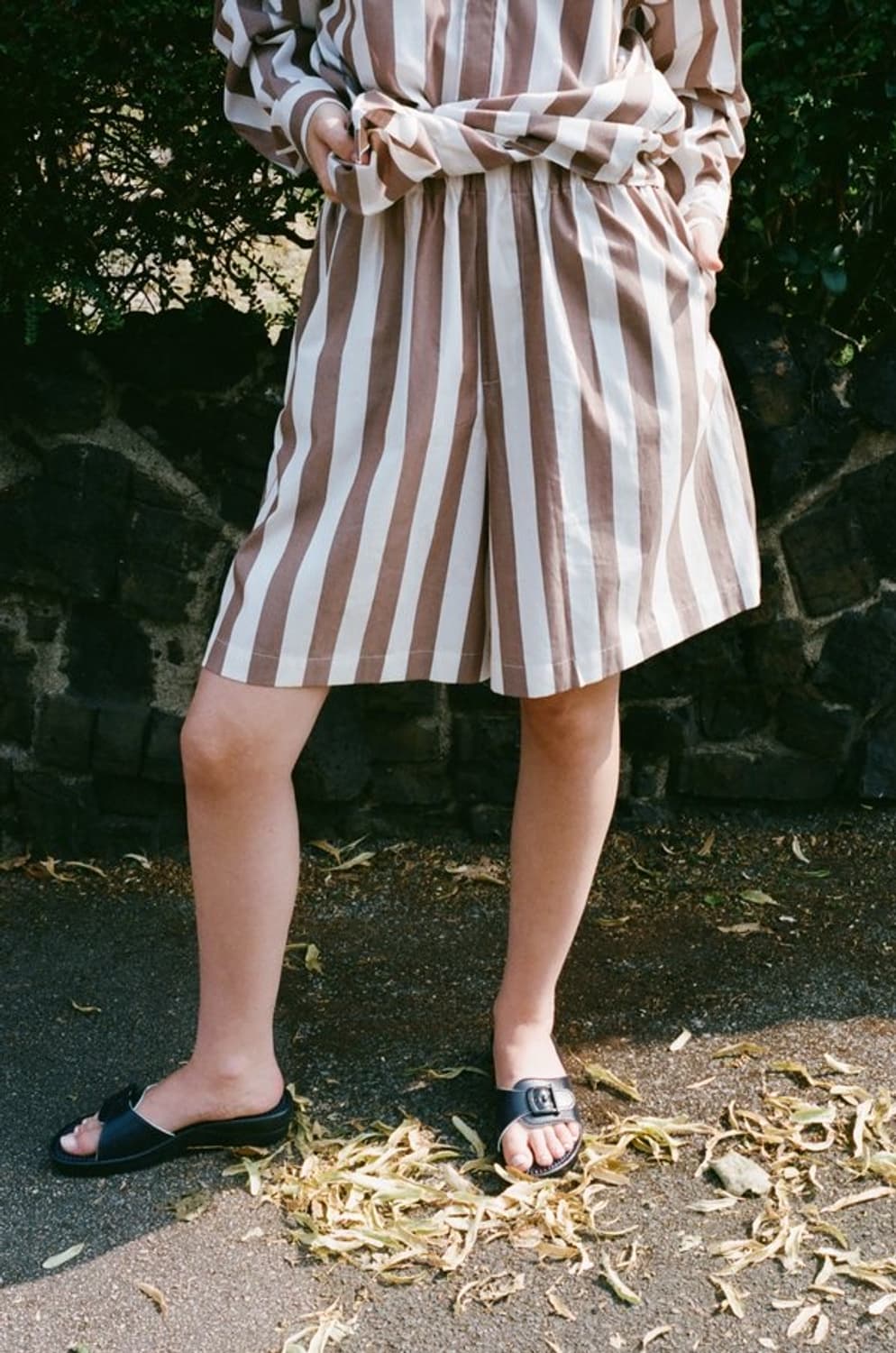 Baserange stave shorts brown s사이즈 상품이미지3