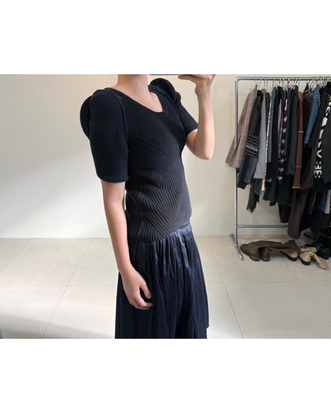 Dazzlin 반팔 니트 상품이미지5