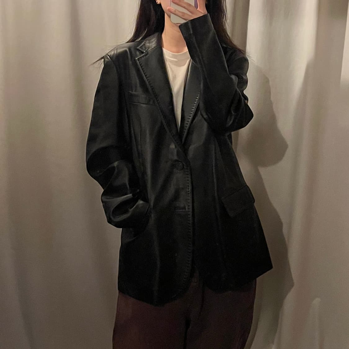 양가죽 블레이저 자켓 상품이미지1