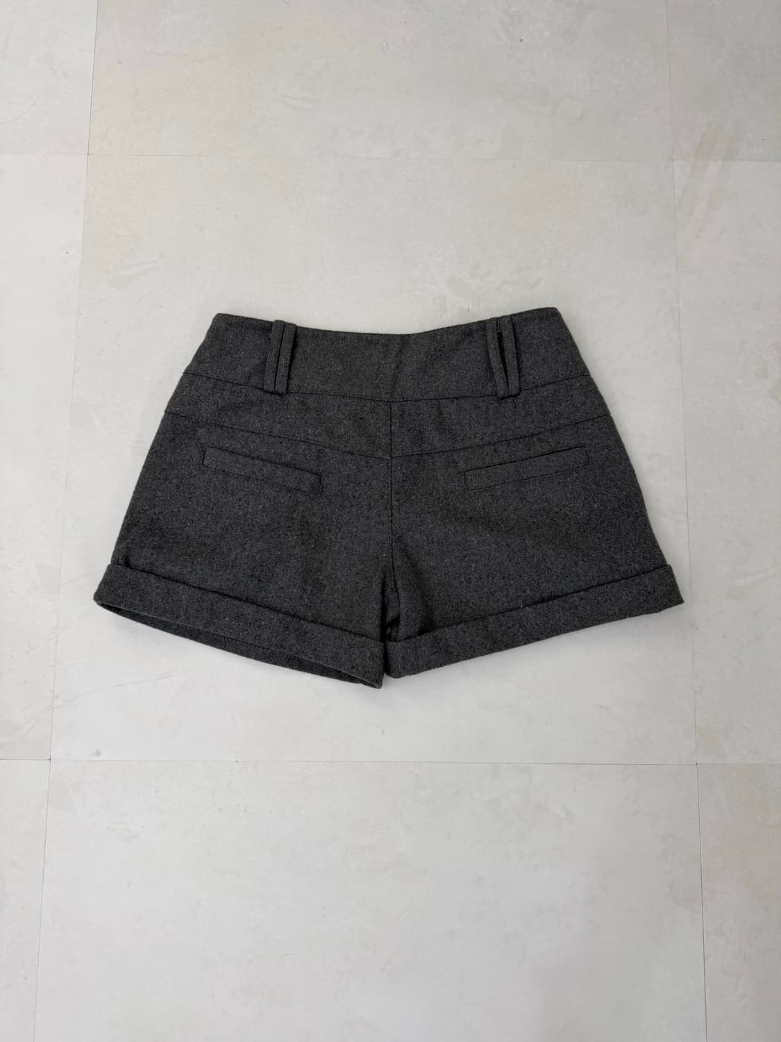 그레이 니트 핀턱 반바지  상품이미지5