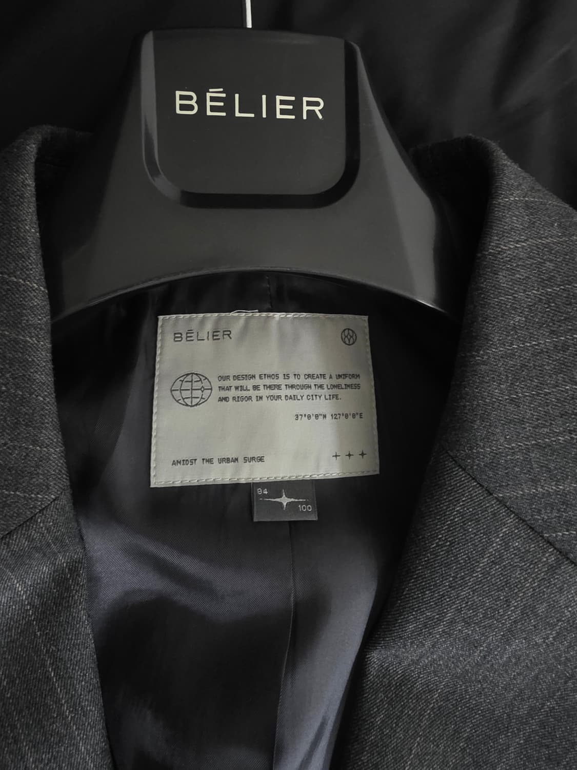 벨리에 시티 노마드 스트라이프 자켓 그레이 04(100) 상품이미지6