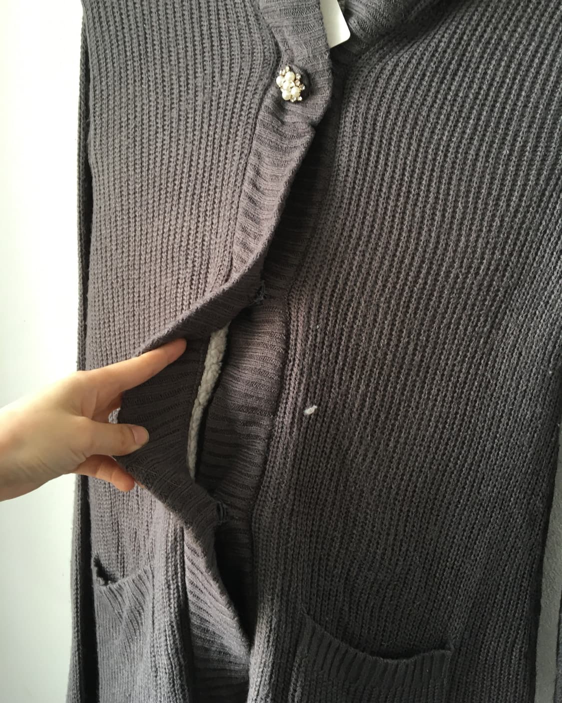 Axes femme hood knit jacket 상품이미지5