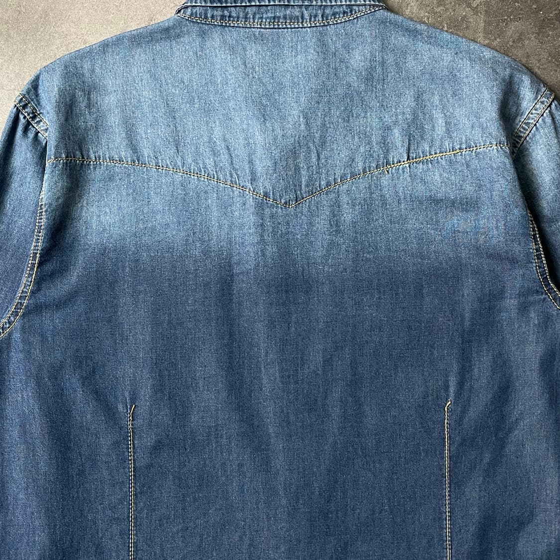 BURNS 빈티지 플랩포켓 코튼 데님 셔츠 A00566 상품이미지8