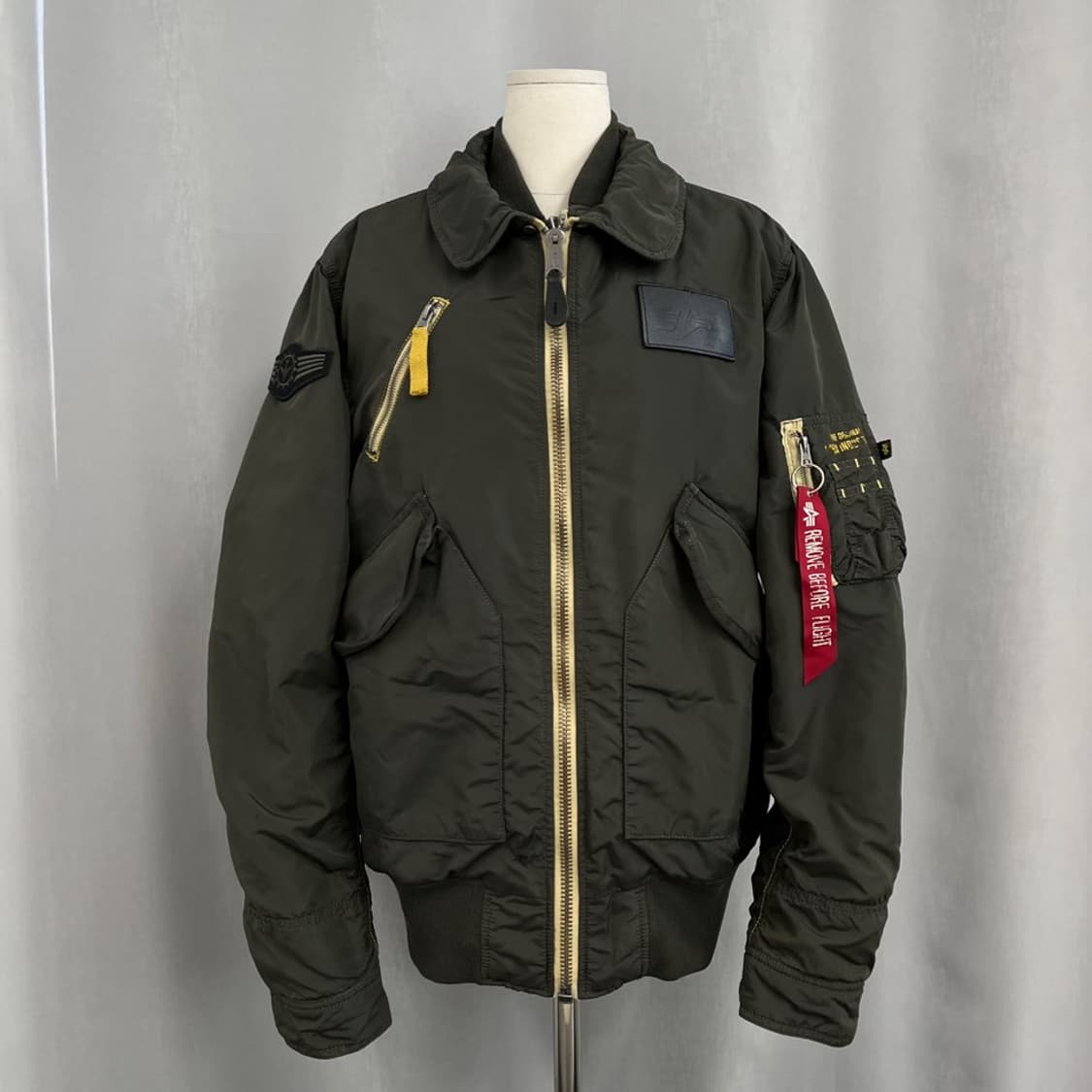 알파인더스트리 레이어드 B-15 봄버 자켓/#3684 상품이미지1