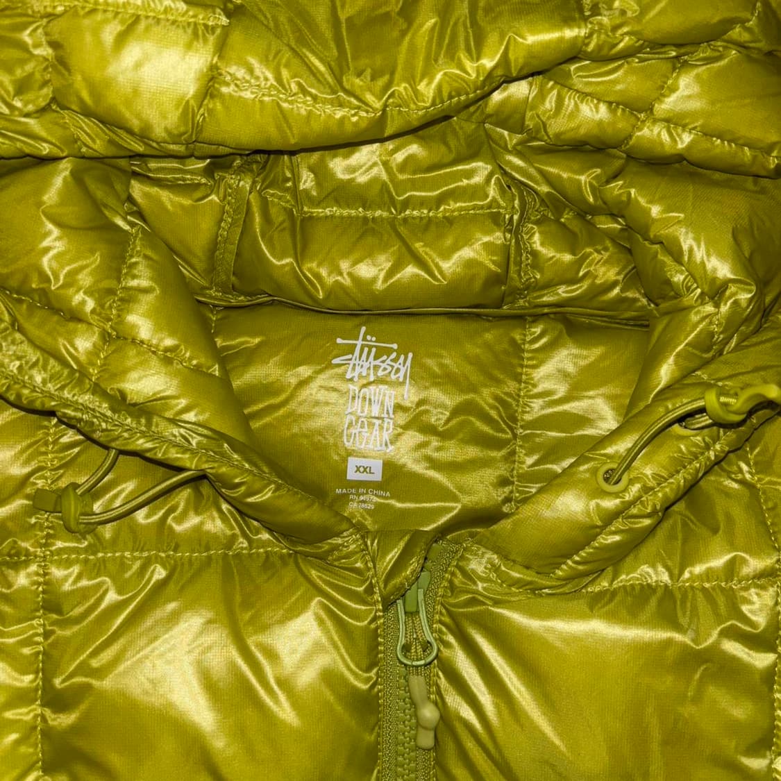 스투시 미드웨이트 후드 퍼퍼 라임 상품이미지4