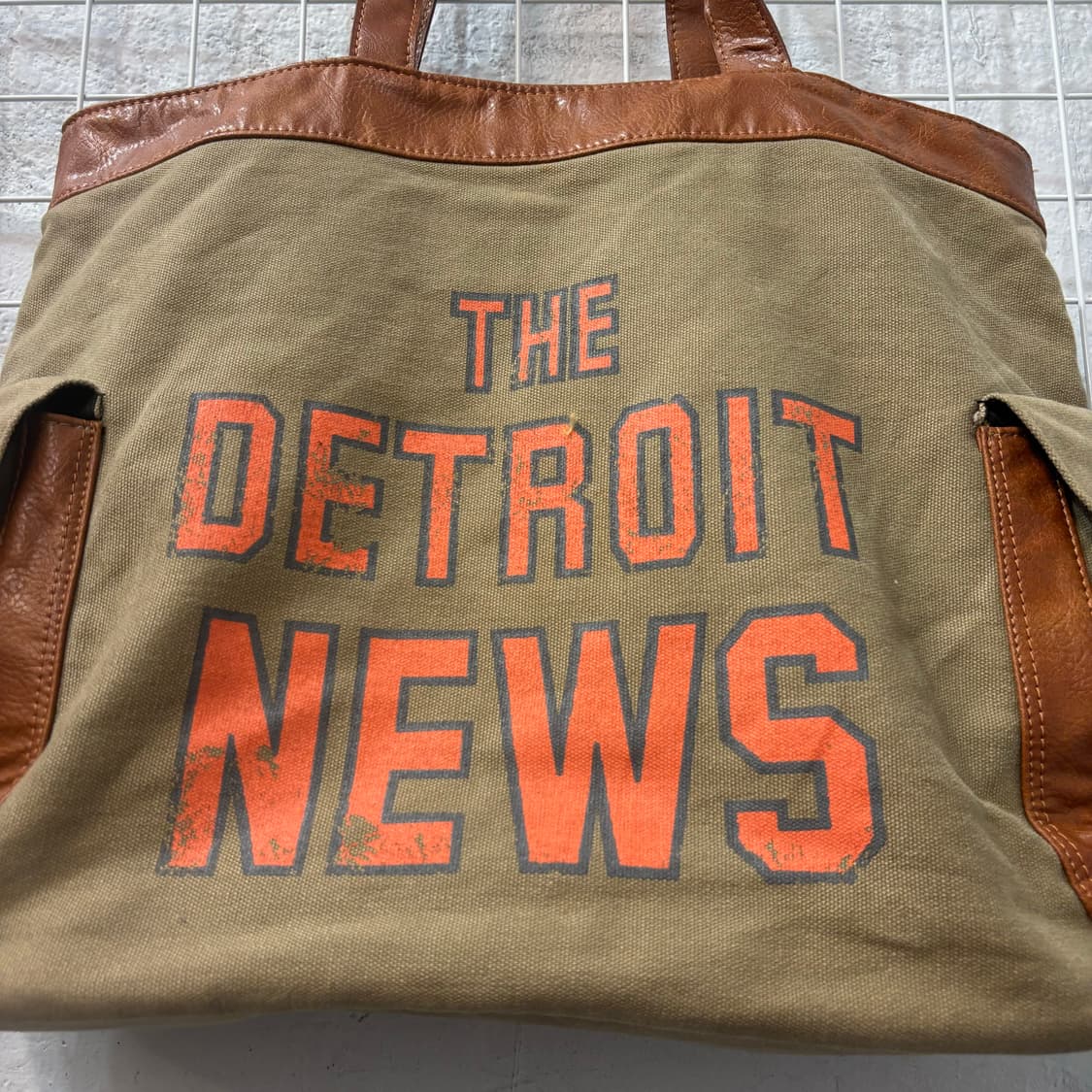 VTG The Detroit News 뉴스 페이퍼 백 OS 상품이미지5