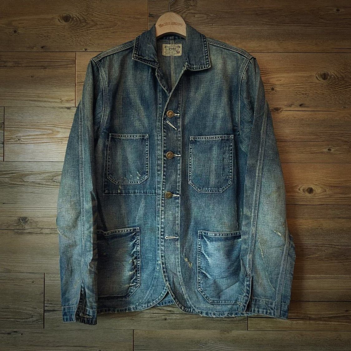 [M] 랄프로렌 데님 초어 자켓 폴로 RRL 커버올 상품이미지1
